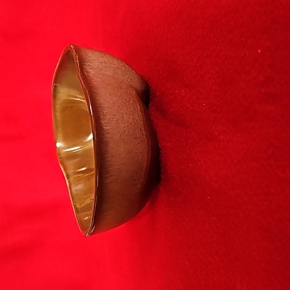 Vintage Frankoma 4N Lazy Bones 24oz Serving Plainsman Speckled Brown - Picture 6 of 7